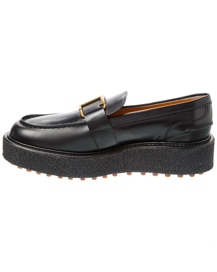 TODs Fondo Leather Platform Loafer