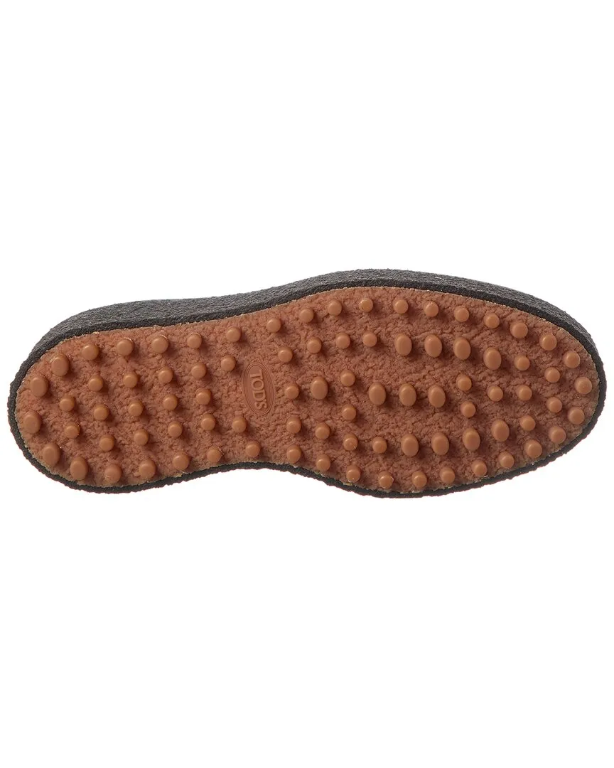 TODs Leather Platform Loafer