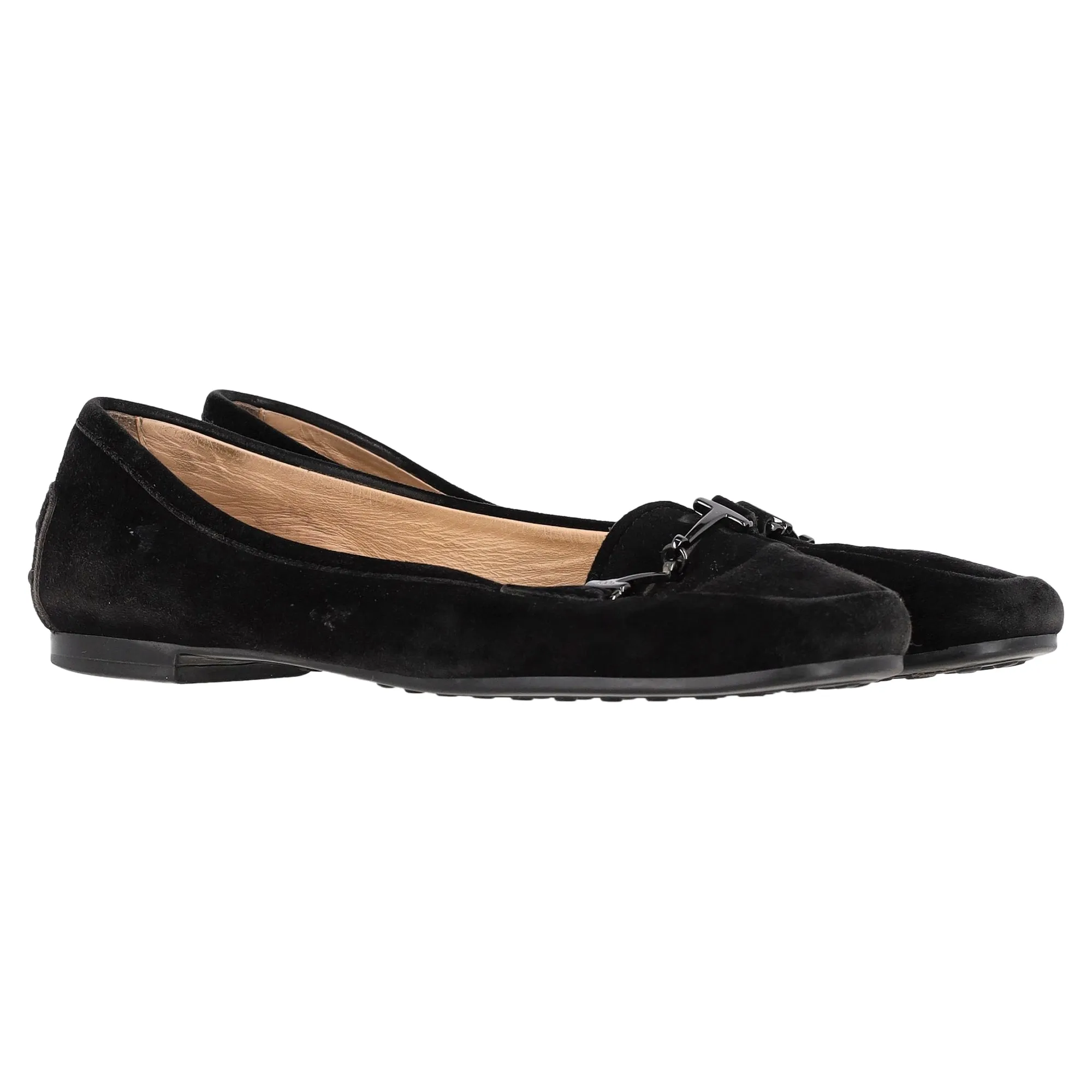 Tod's Loafers in Black Suede