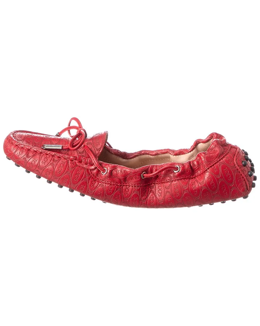 TOD's Logo Leather Loafer