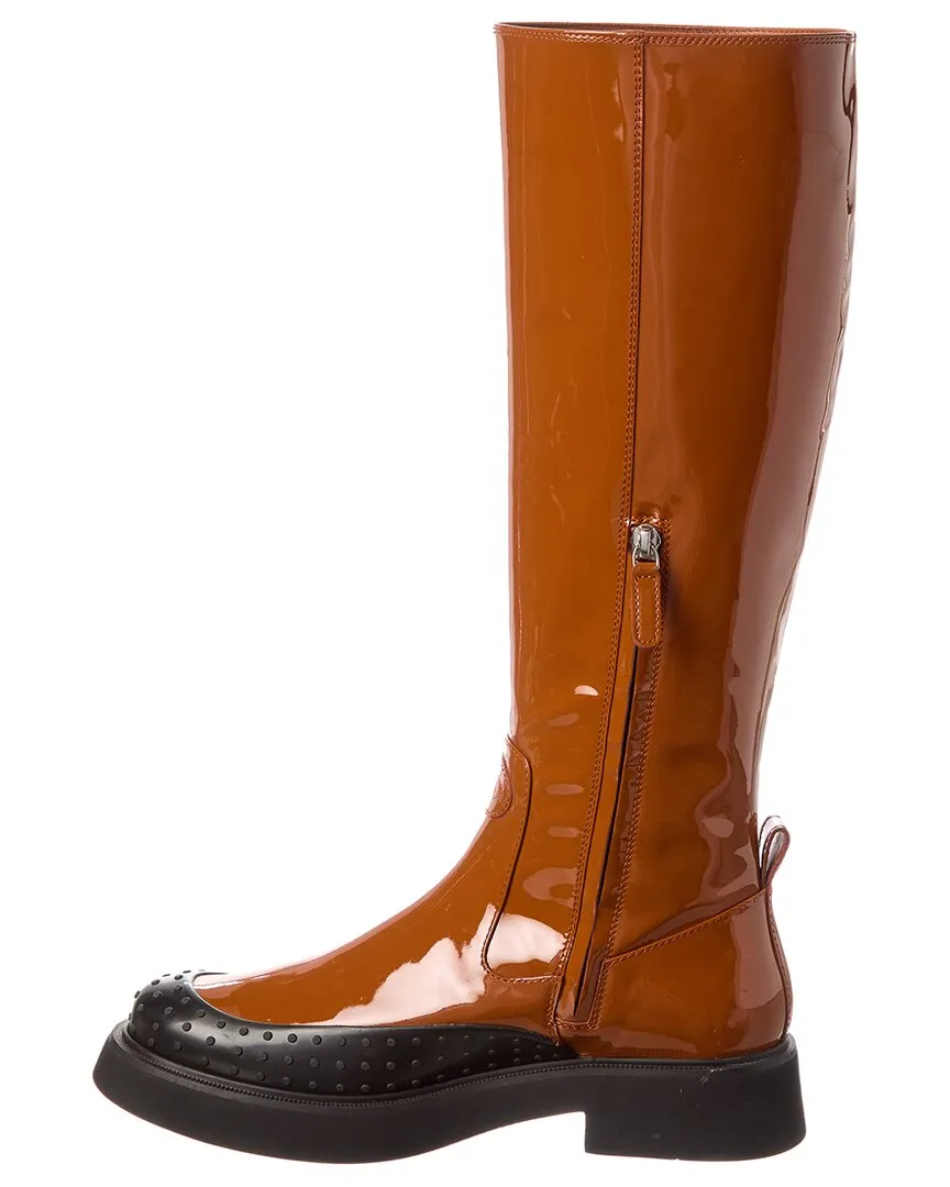 TODs Patent Knee-High Boot