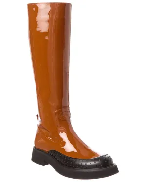 TODs Patent Knee-High Boot