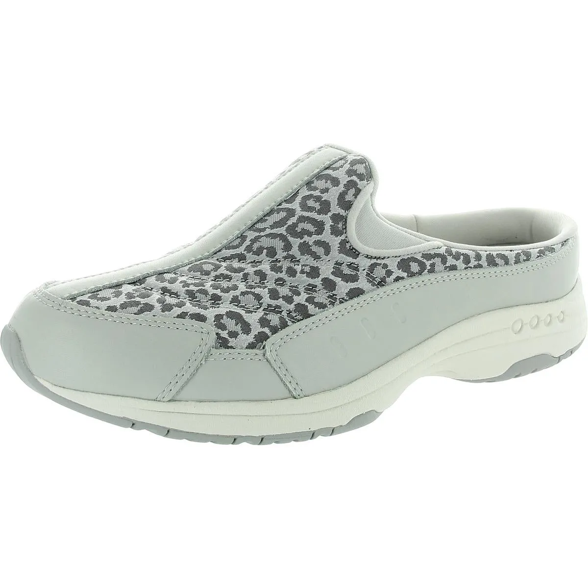 Traveltime Womens Leather Lifestyle Slip-On Sneakers