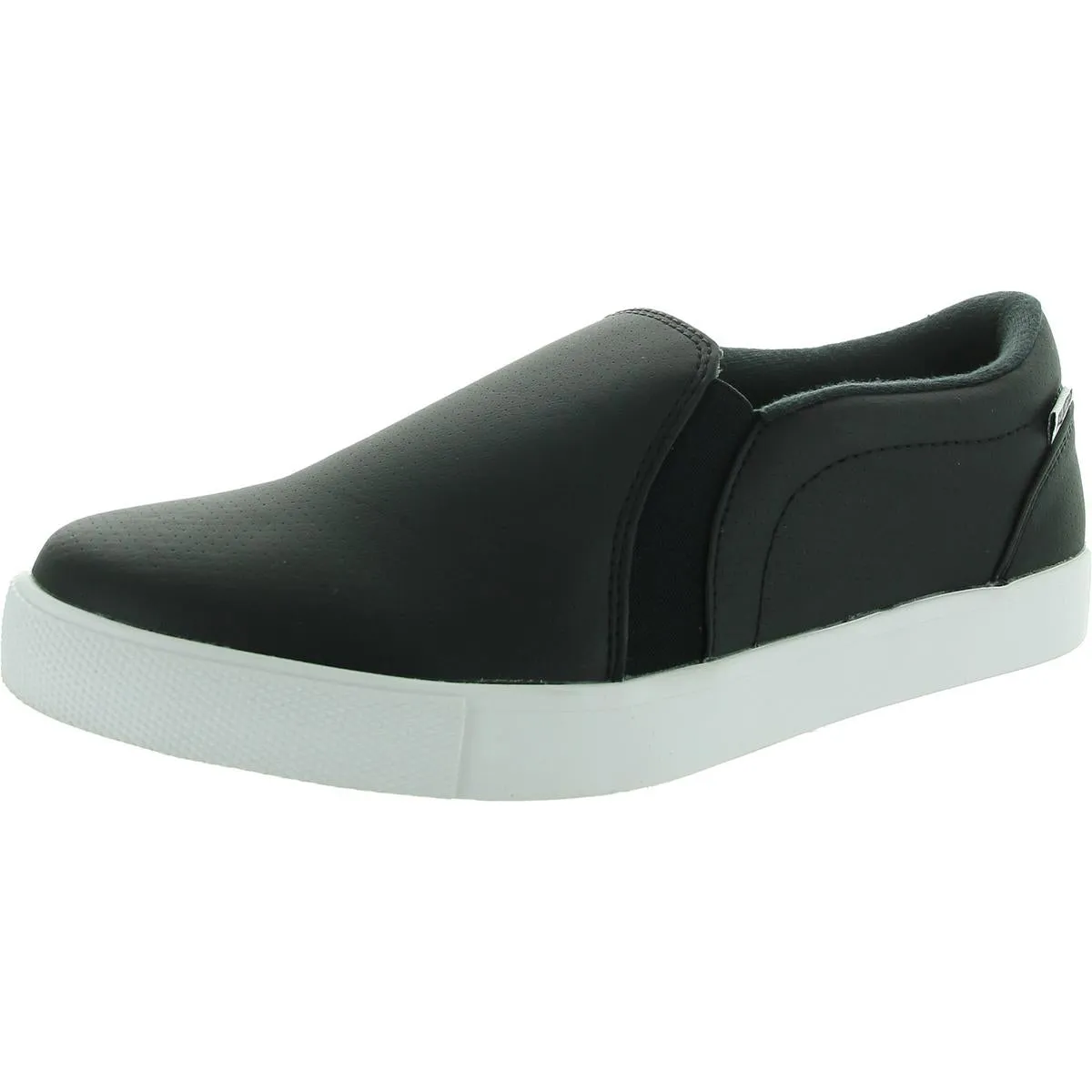 Tustin Fusion Womens Mixed Media Faux Leather Slip-On Sneakers