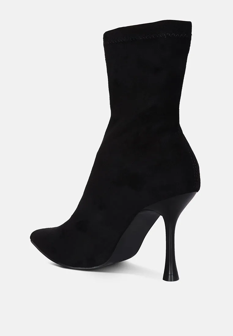 tweeple stiletto boot with a pointed toe