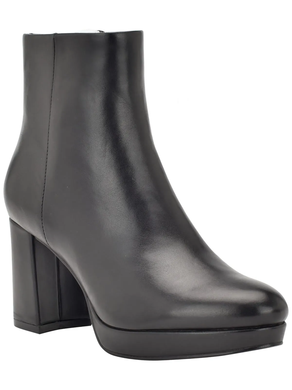 UDA Womens Faux Leather Block heel Booties