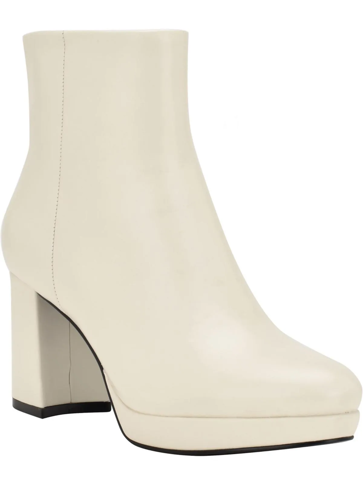 UDA Womens Faux Leather Block heel Booties