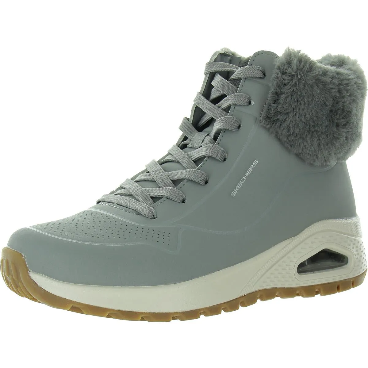 Uno Rugged Womens Lace-Up Faux Fur Winter & Snow Boots