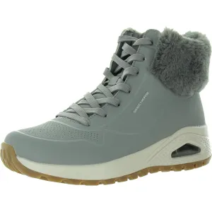 Uno Rugged Womens Lace-Up Faux Fur Winter & Snow Boots