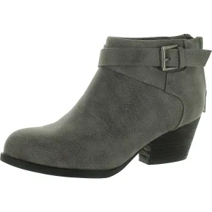 Uttara Womens Faux Suede Ankle Booties