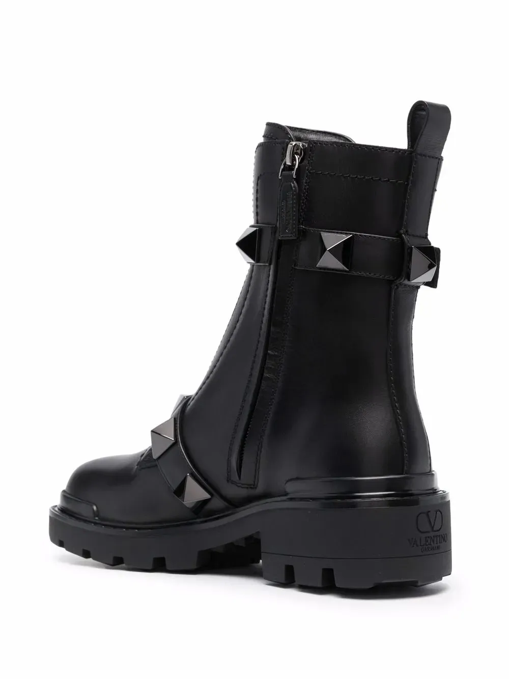 Valentino Roman Stud 40Mm Biker Boots
