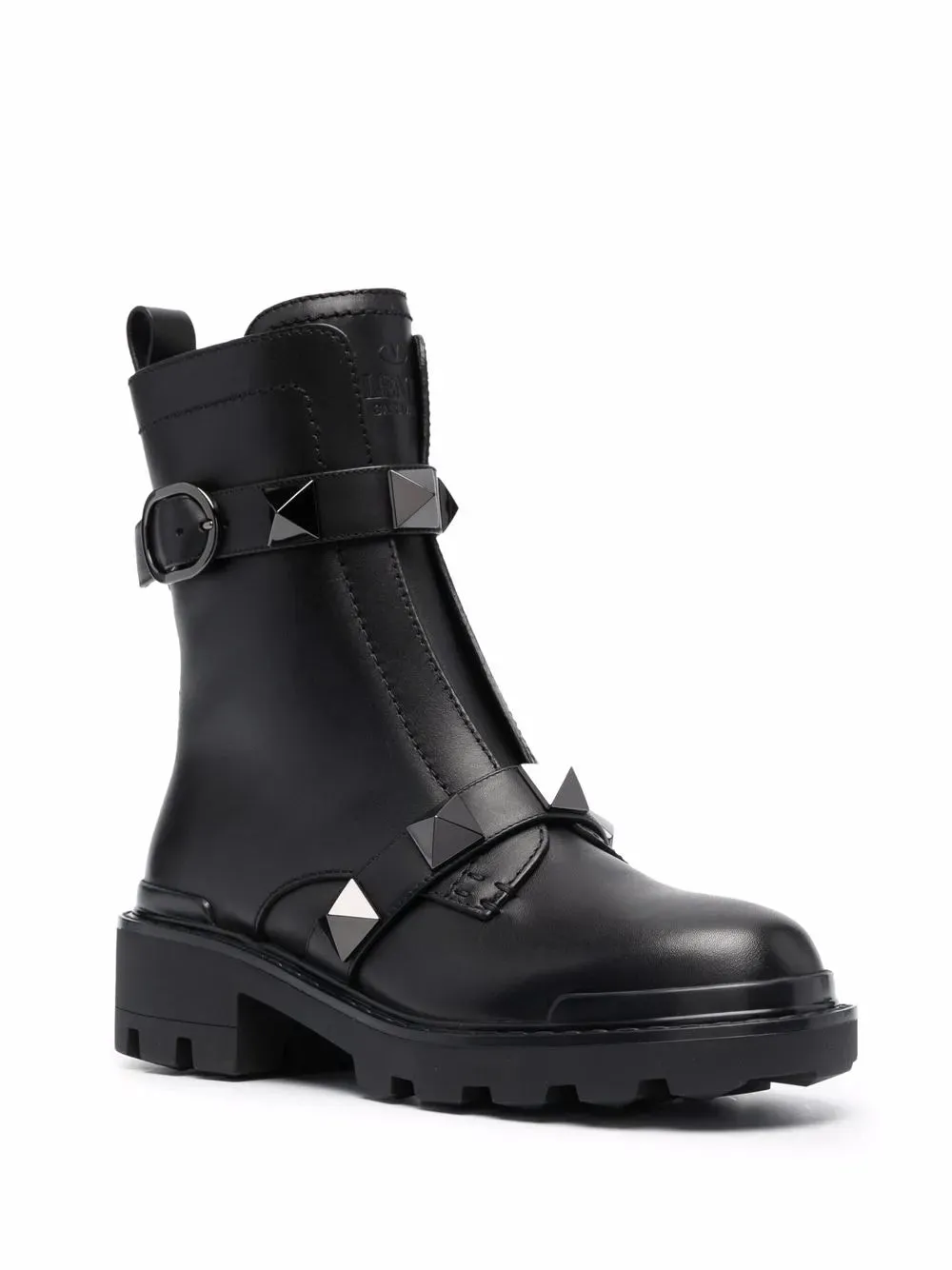 Valentino Roman Stud 40Mm Biker Boots