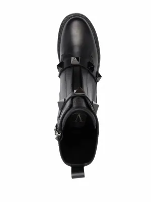 Valentino Roman Stud 40Mm Biker Boots