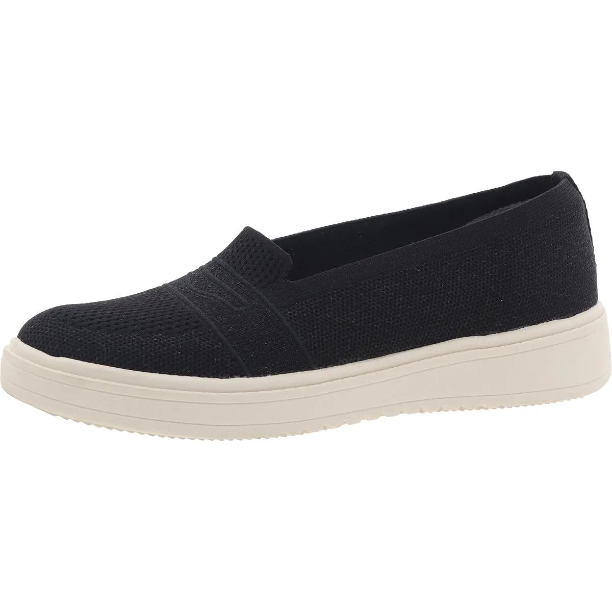 Valley Womens Padded Insole Knit Slip-On Sneakers