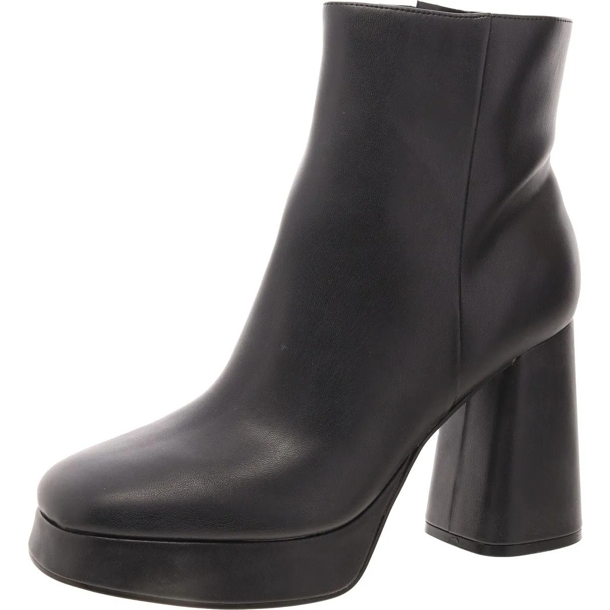 Velo 3 Womens Faux Leather Block Heel Mid-Calf Boots