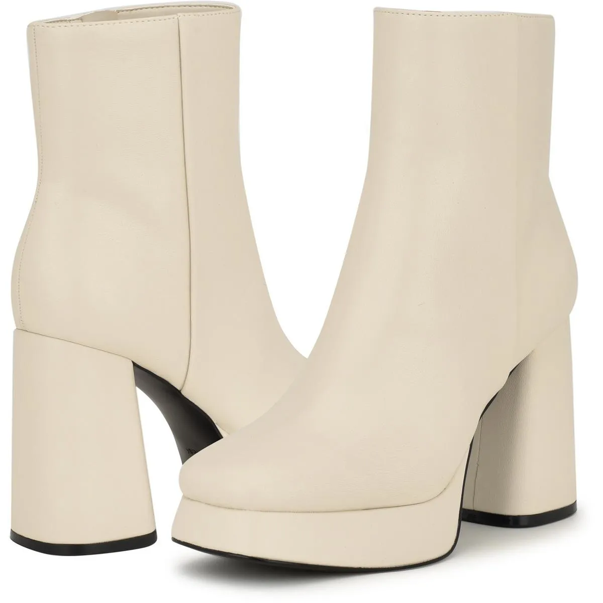 Velo 3 Womens Faux Leather Block Heel Mid-Calf Boots