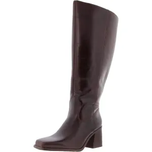 VGSANGETIXC Womens Extended Calf Leather Knee-High Boots