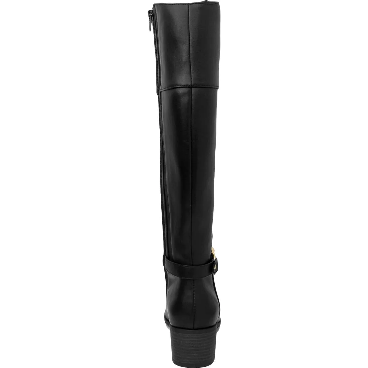 Vickyy Womens Faux Leather Embossed Knee-High Boots