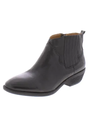 Virden Womens Leather Western Booties