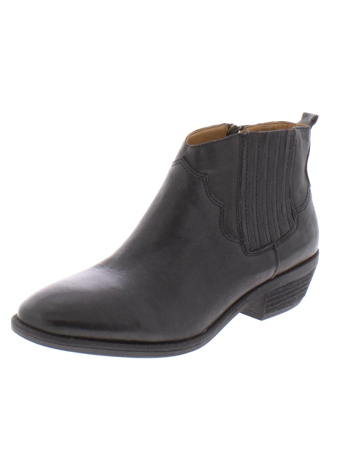 Virden Womens Leather Western Booties