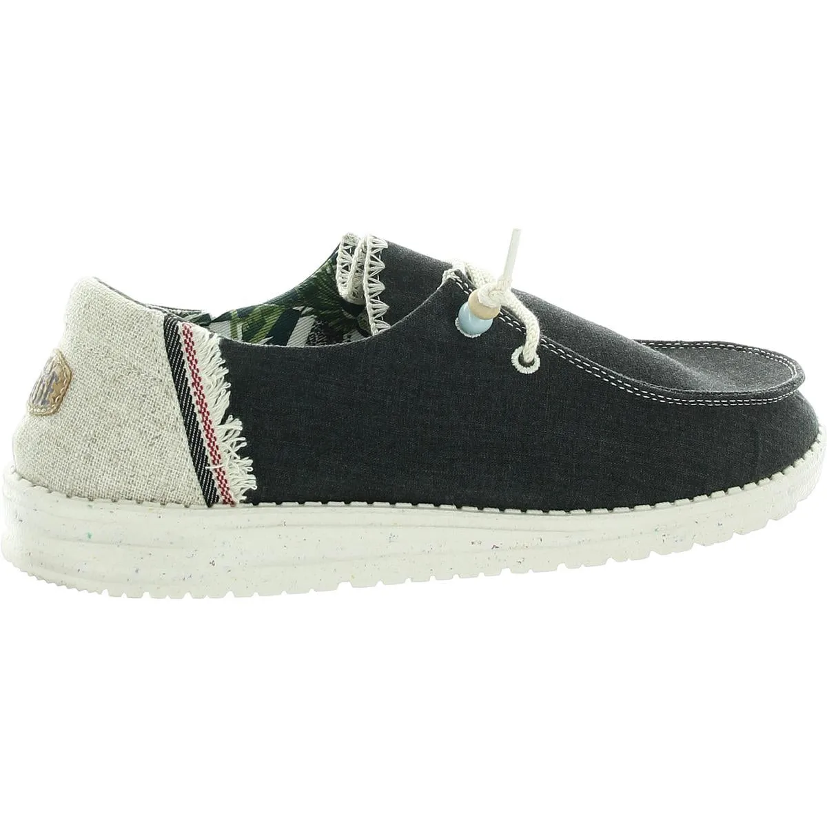 Wendy Fringe Womens Lifestyle Canvas Slip-On Sneakers