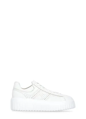 White H Stripes Sneakers