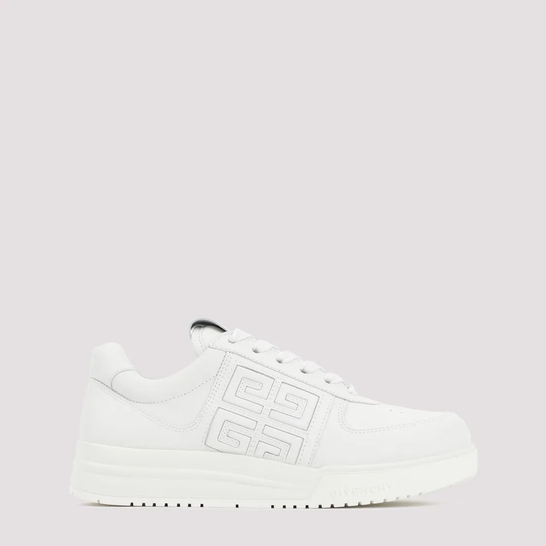 White Leather G4 Basket Sneakers