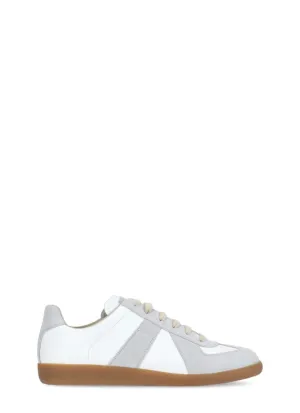 White Leather Replica Sneakers