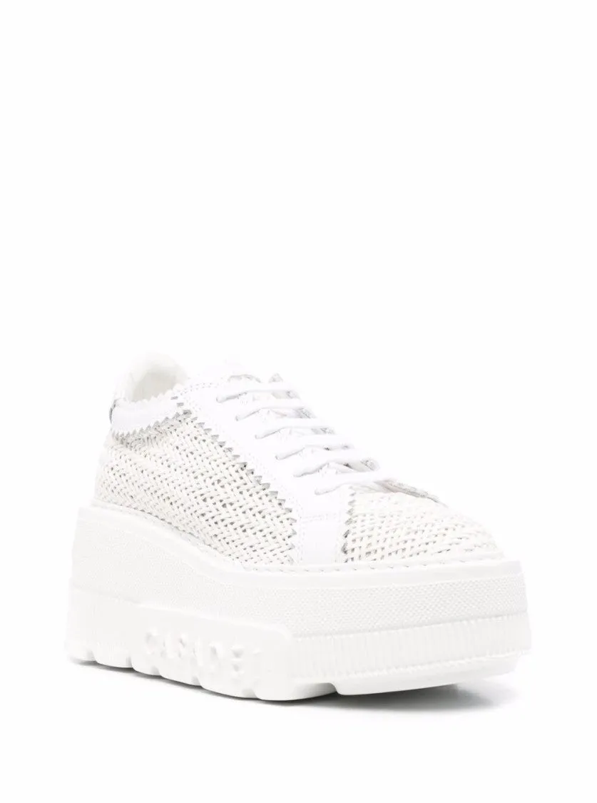 White Platform Sneakers