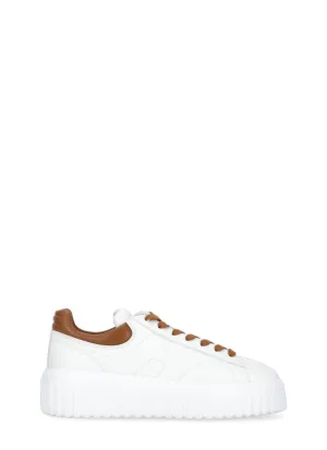 White Smooth Leather Sneakers