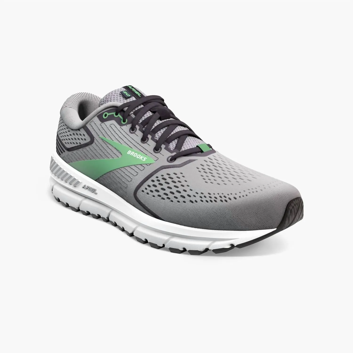 Women Ariel 20 Running Shoes In Alloy/blackened Pearl/green