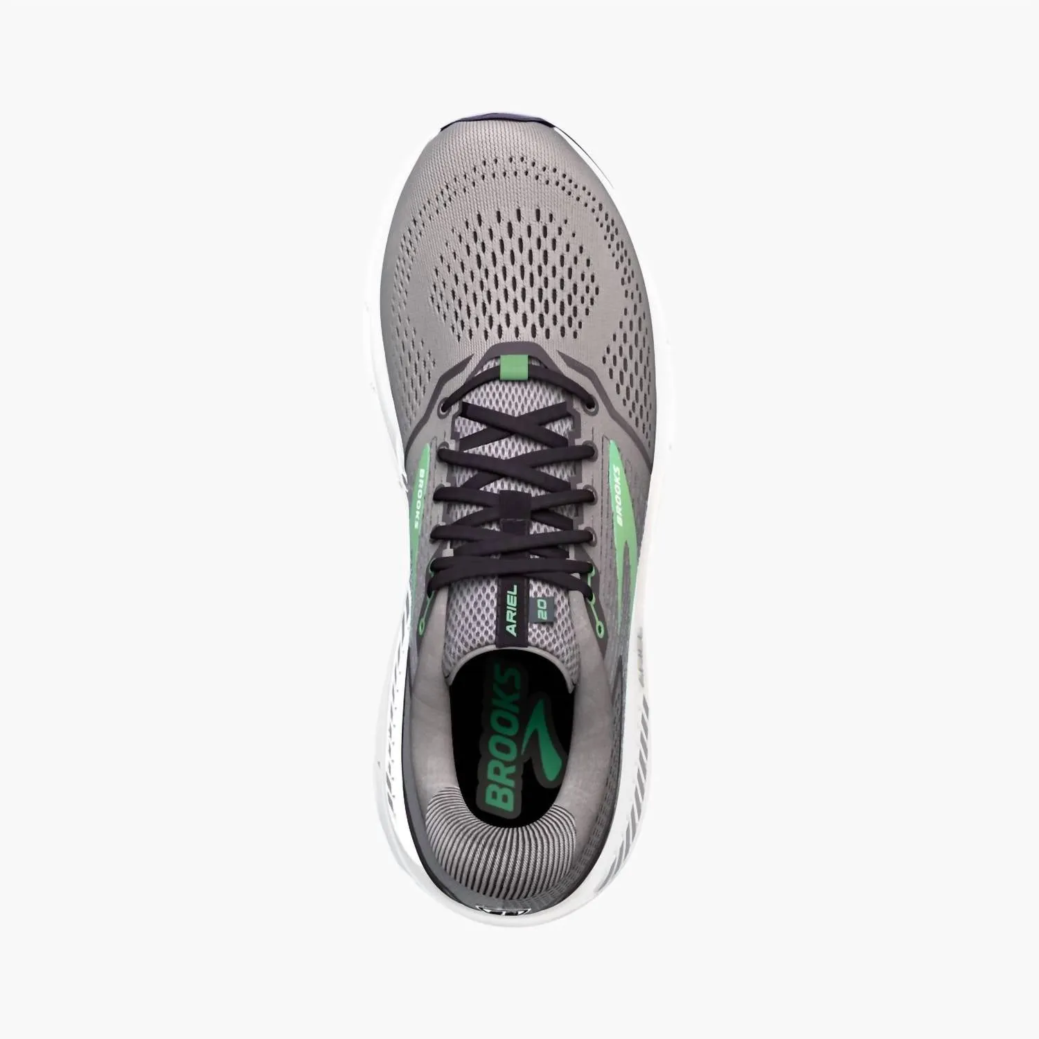 Women Ariel 20 Running Shoes In Alloy/blackened Pearl/green