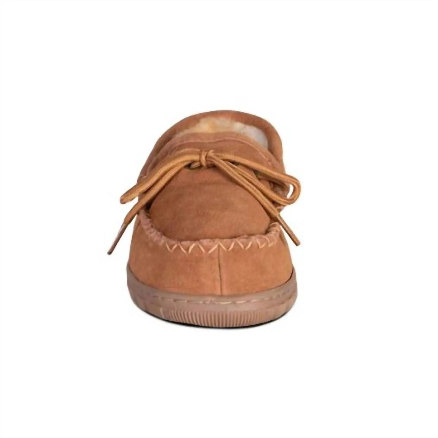 Women Leather Moccasin In Chestnut