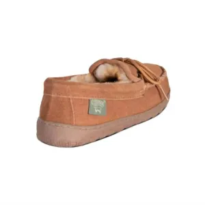 Women Leather Moccasin In Chestnut