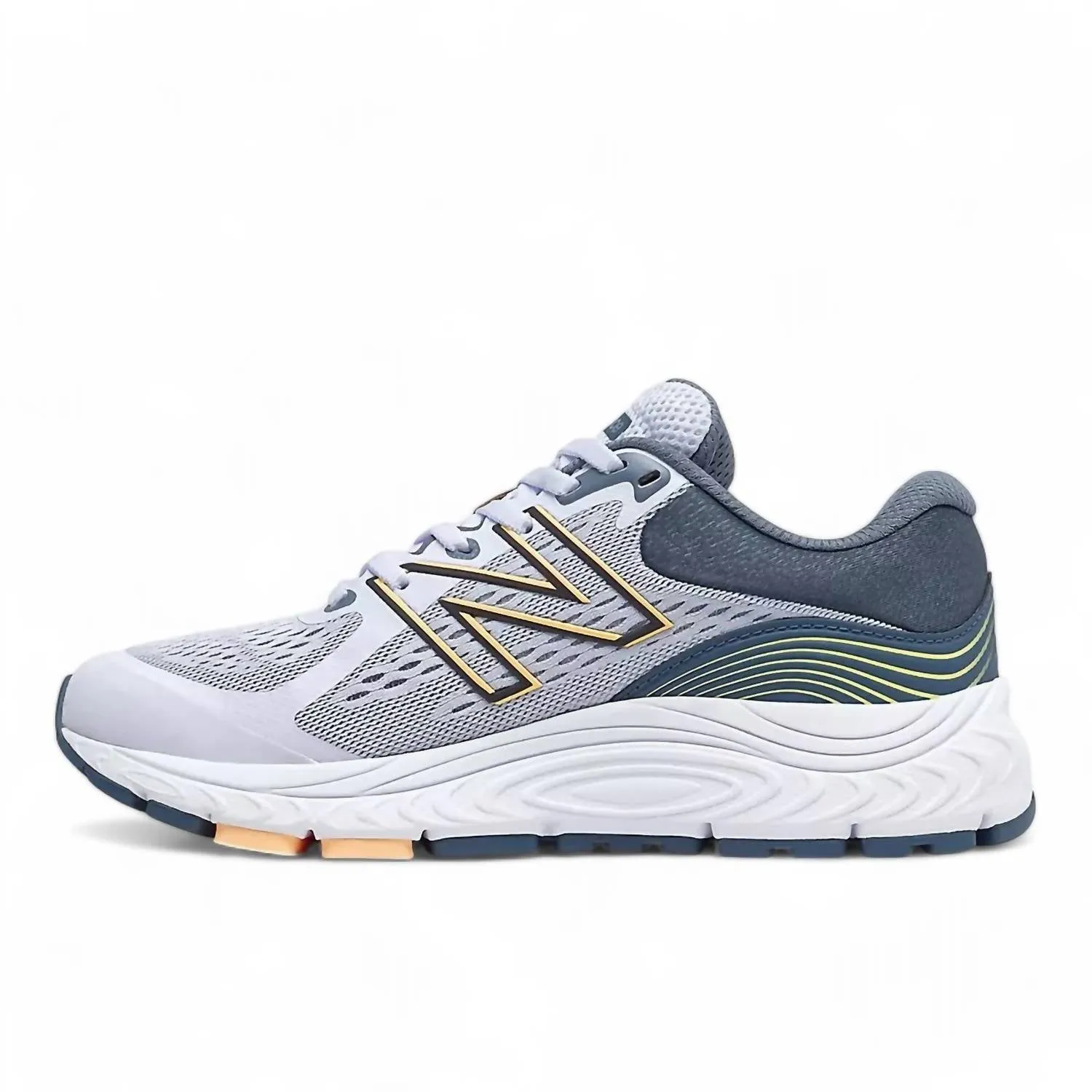 Women's 840 V5 Running Shoes In Light Grey/yellow