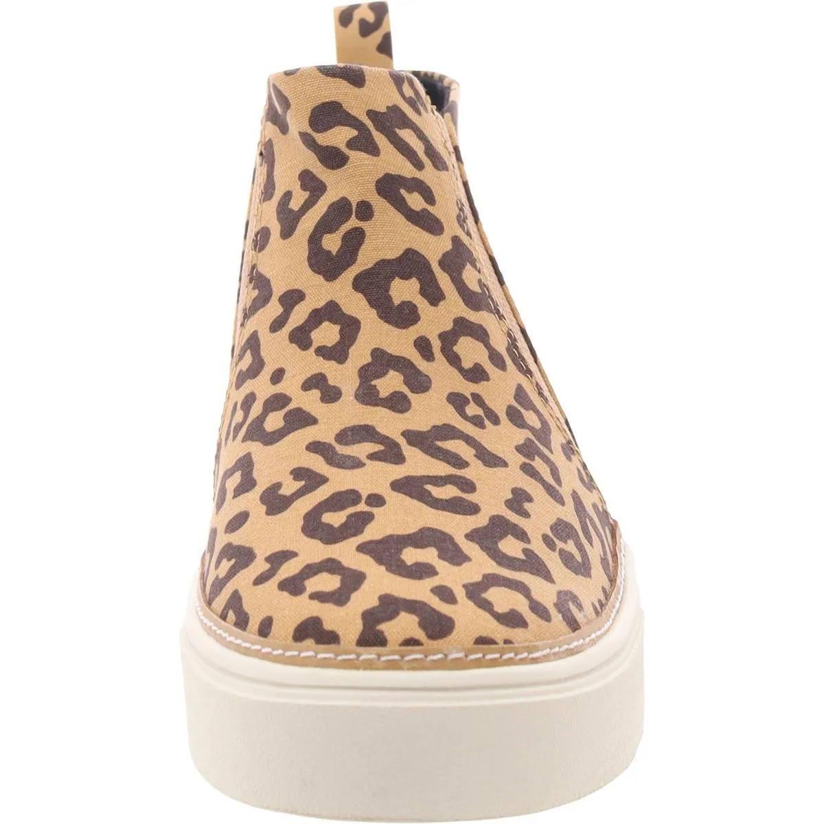 Womens Animal Print Canvas Slip-On Sneakers