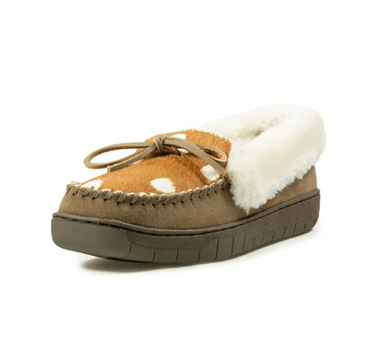 Women's Antelope Print Ivy Moccasins In Brown Multi