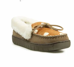 Women's Antelope Print Ivy Moccasins In Brown Multi