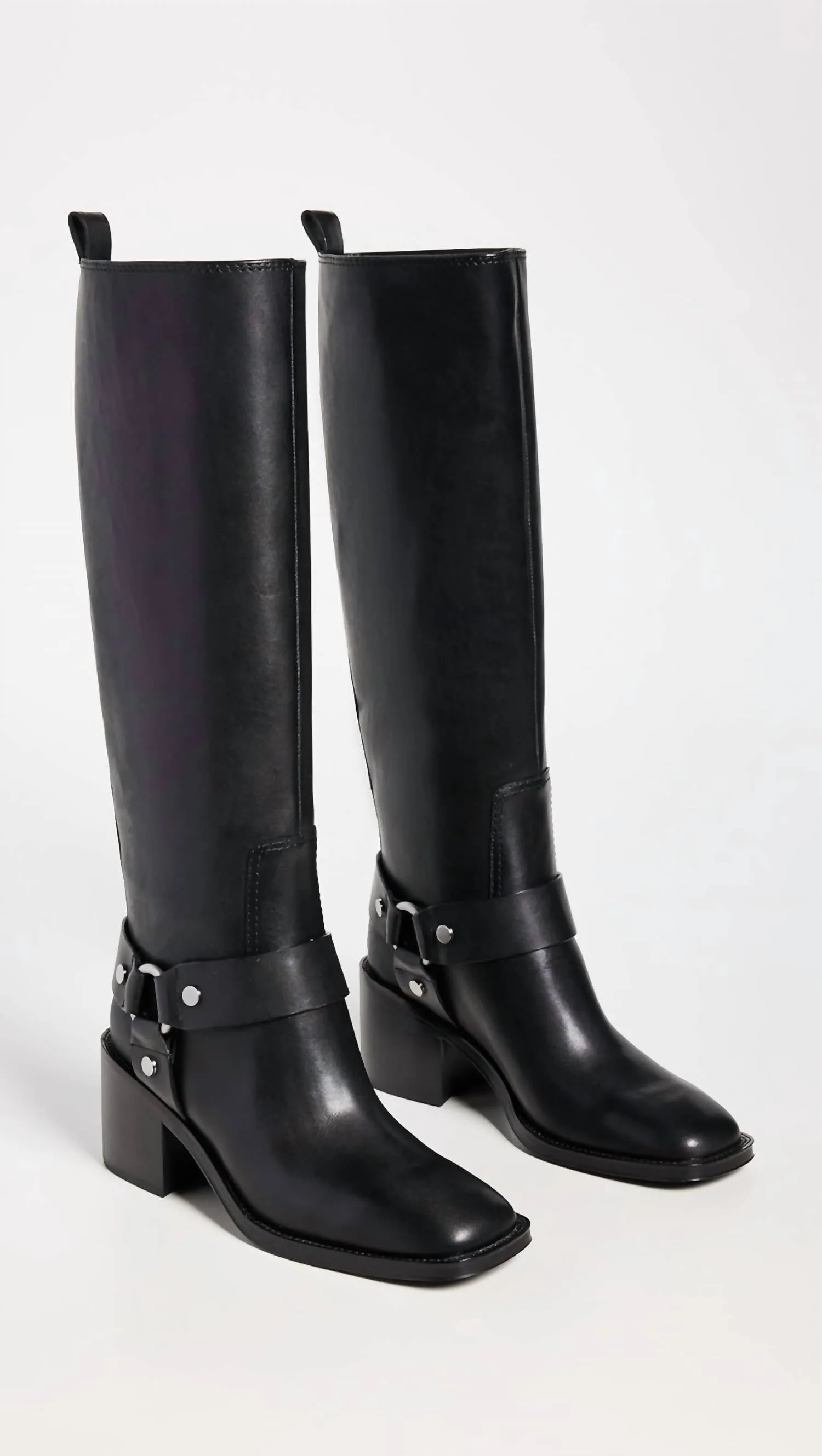 Women's Audrey Engineer Tall Boots In Black