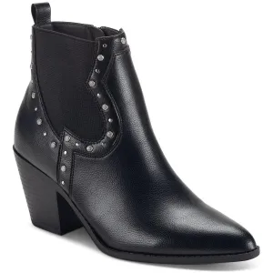Womens Block Heel Man Made Ankle Boots