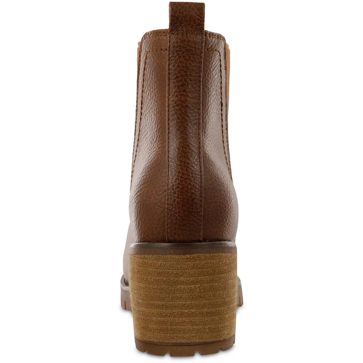 Womens Block Heel Man Made Ankle Boots