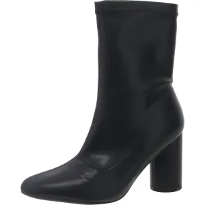 Womens Block Heel Man Made Booties
