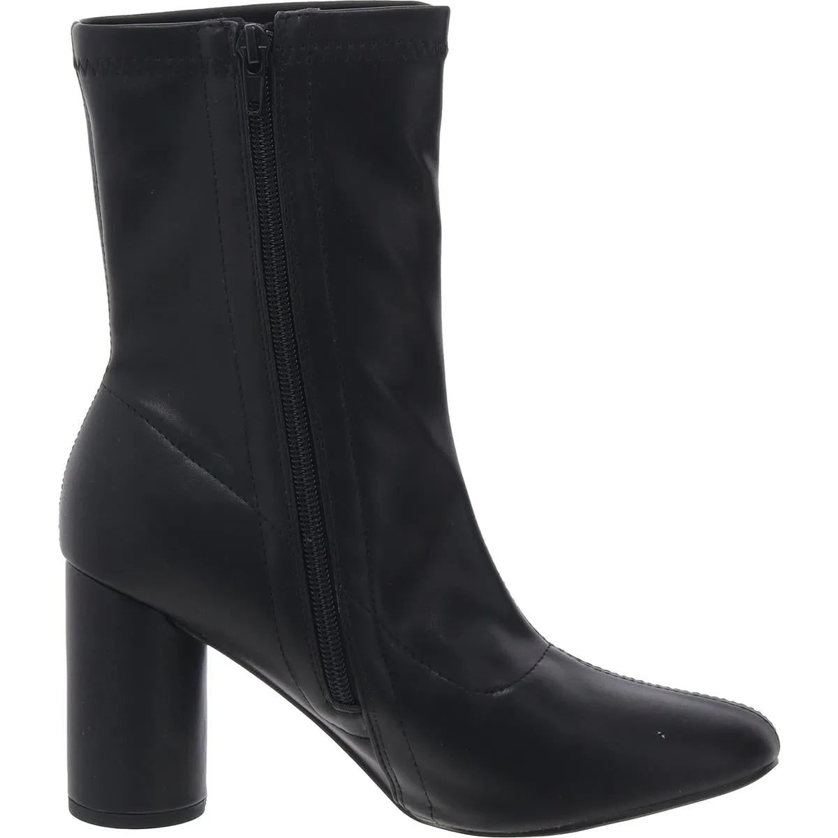 Womens Block Heel Man Made Booties