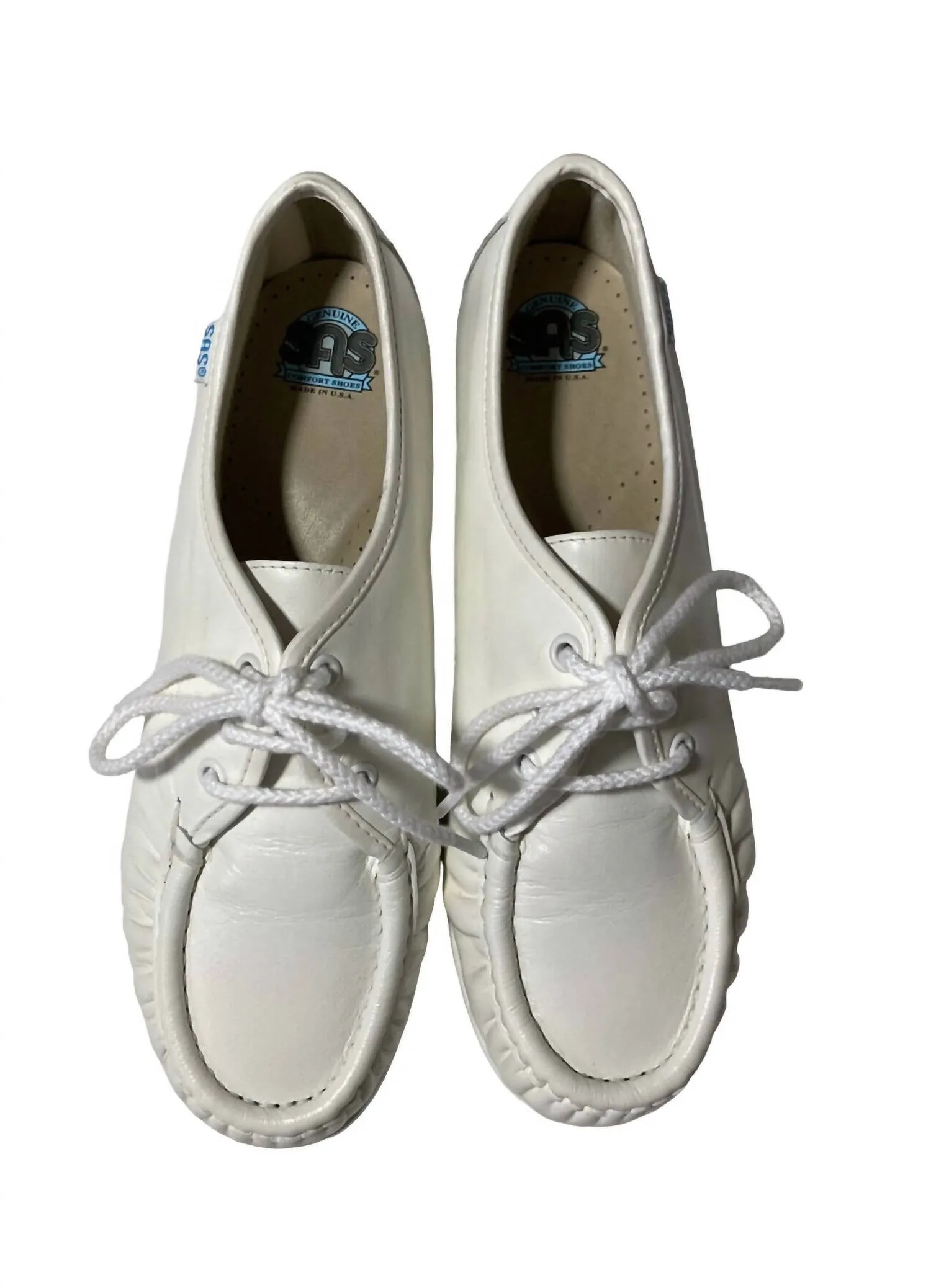 Women's Bounce Lace Up Moc - Slim In White