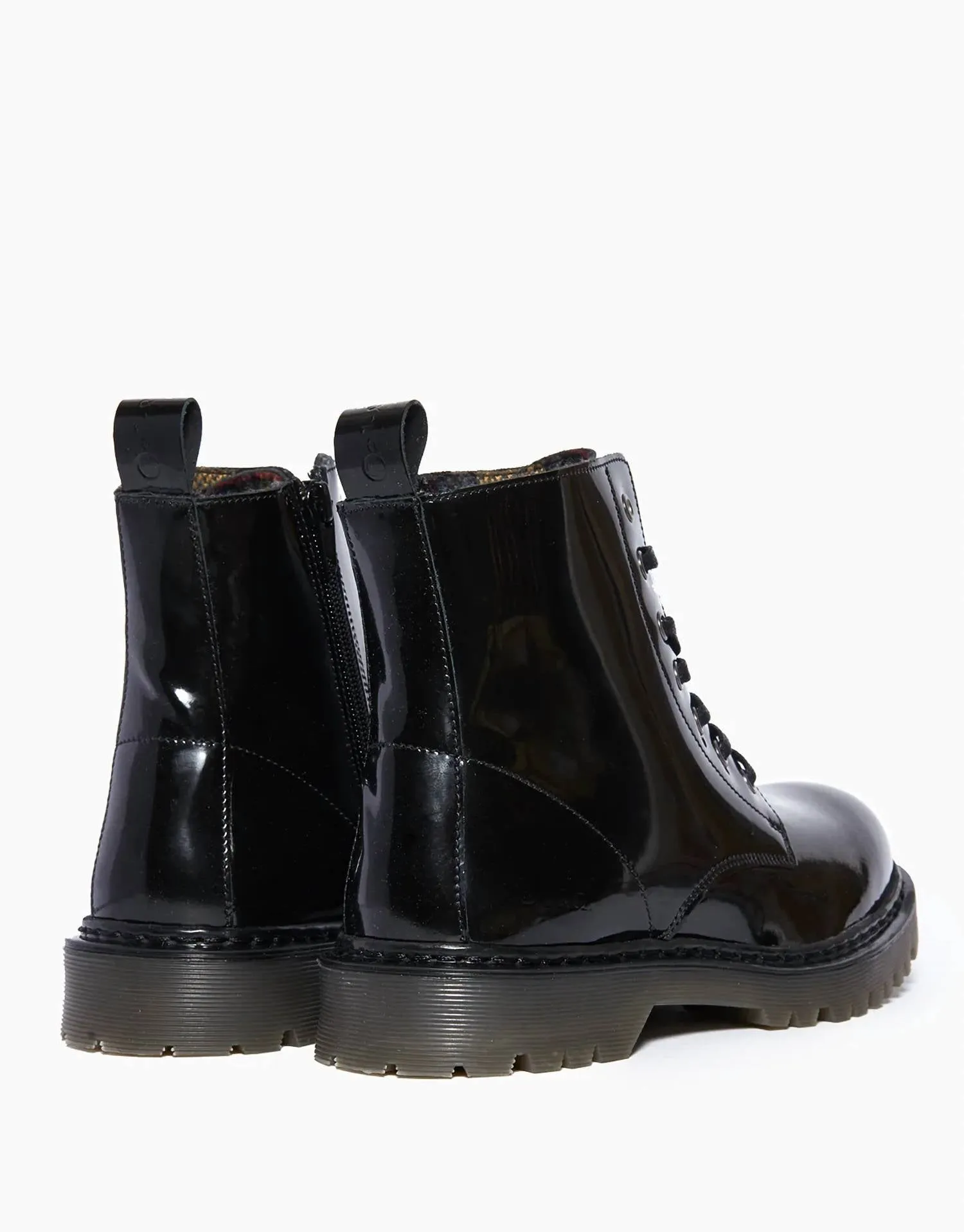 Women's Brixton Patent-Leather Boot In Black