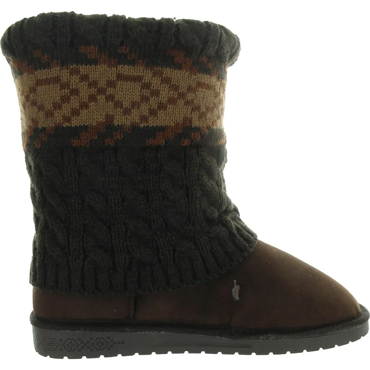Womens Cable Knit Winter Boots