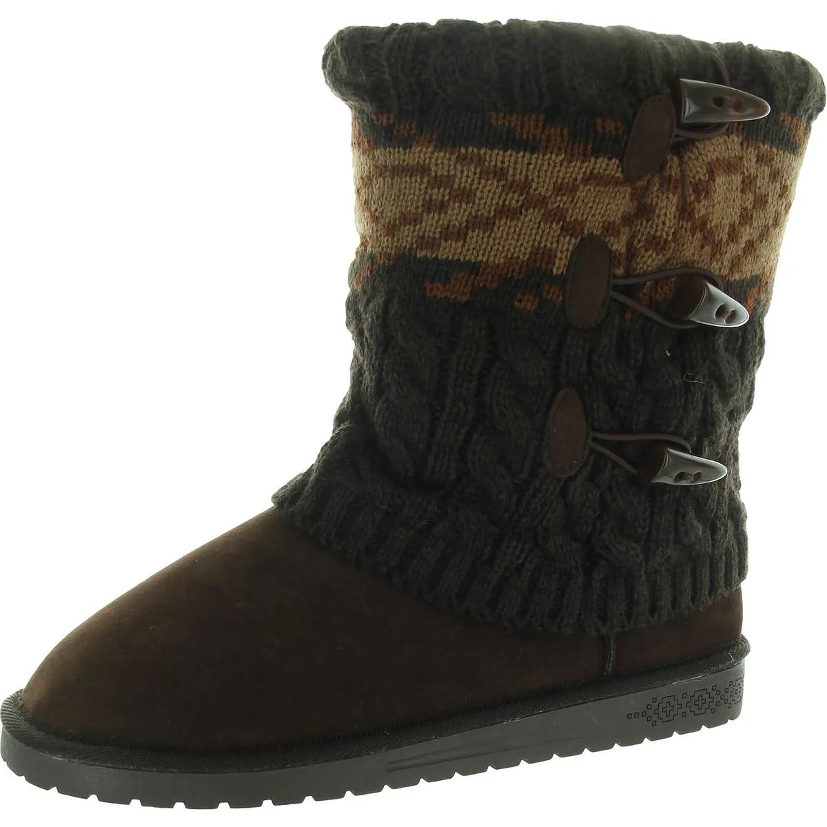 Womens Cable Knit Winter Boots