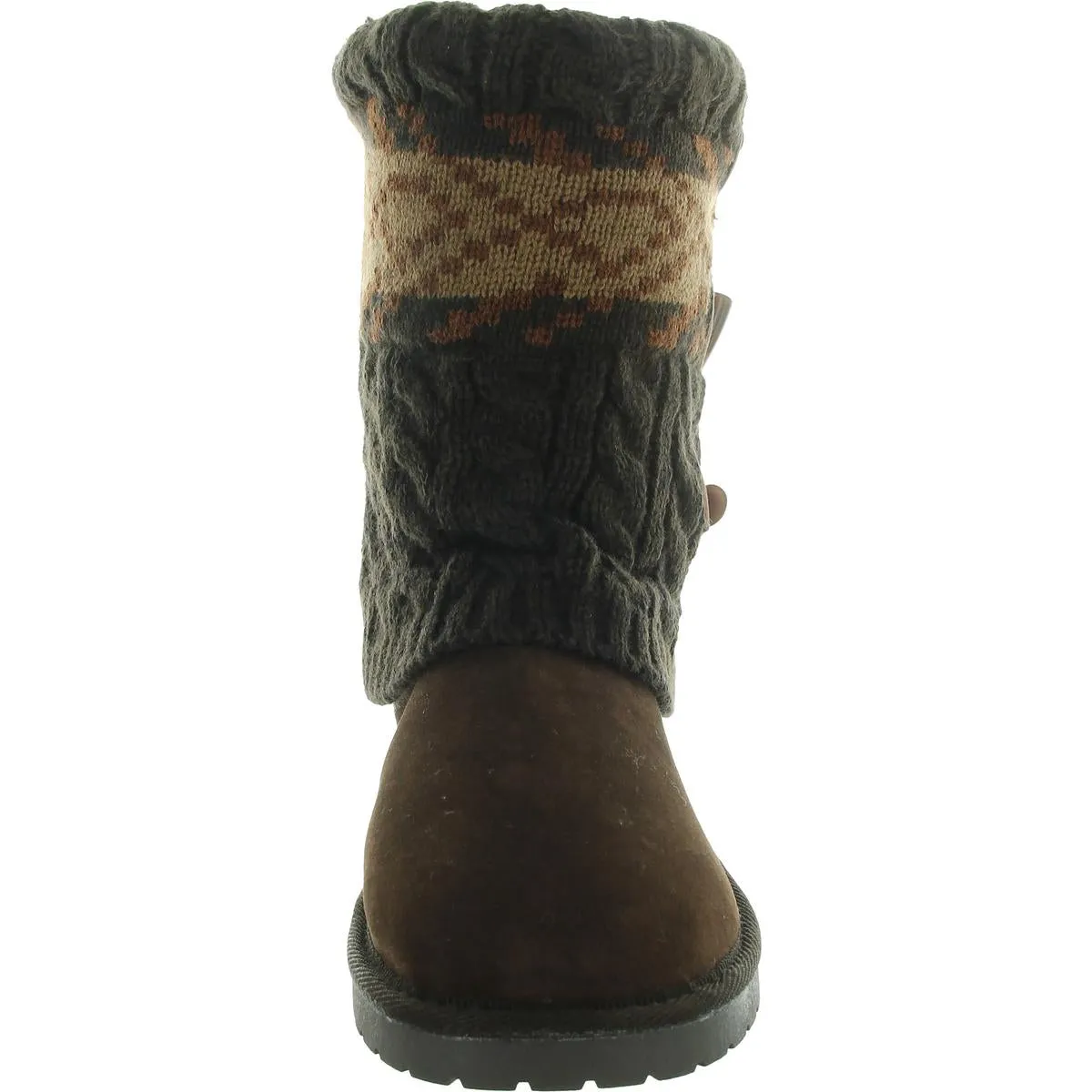 Womens Cable Knit Winter Boots