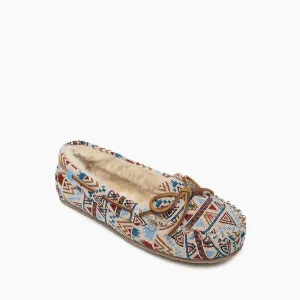 Women's Cally Low Moccasin In Cream Mosaic