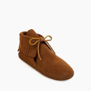 Women's Classic Fringe Softsole Moccasin In Brown